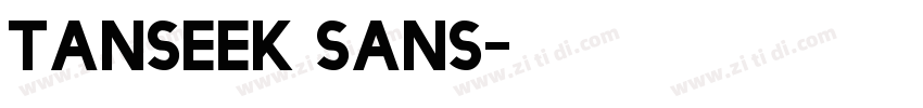 Tanseek Sans字体转换